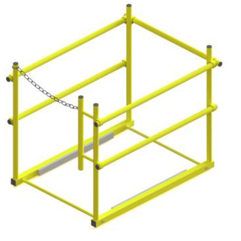 JL Industries Saf-T-Hatch Rooftop Safety Railing System - Image