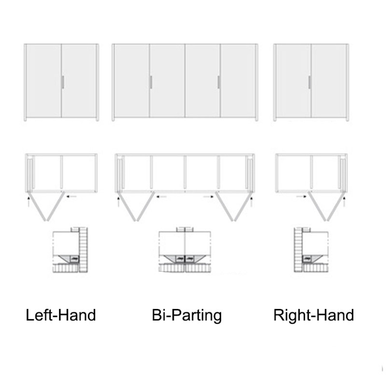 Hawa Folding Concepta 25 Pivot Sliding Wood Door Hardware Kit 25866