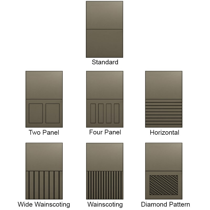 High Privacy Toilet Enclosure - 5 Stalls In Corner Left Hand Side Panel Designs
