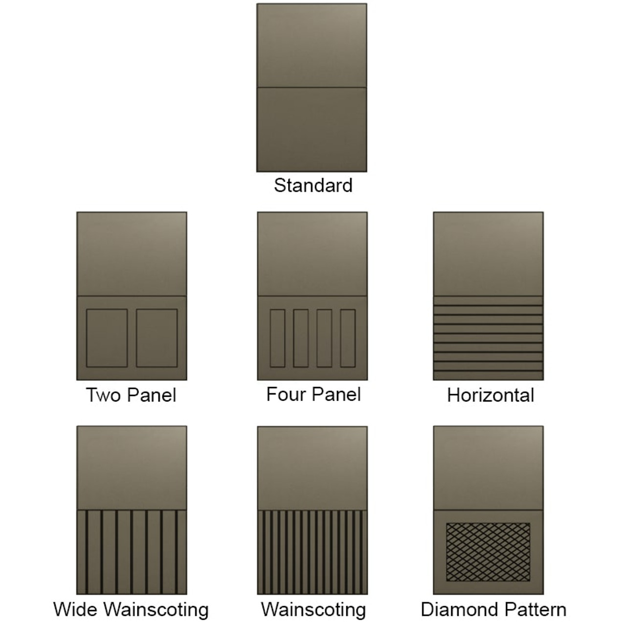 High Privacy Toilet Enclosure - 5 Stalls Alcove Right Hand Side Panel Designs 