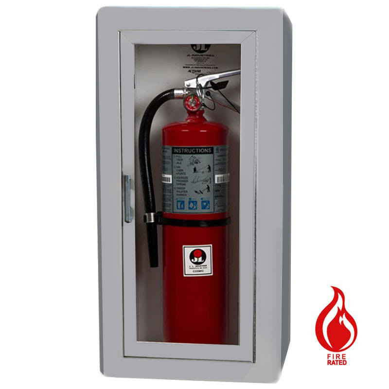 Semi Recessed Fire Rated Extinguisher Cabinet Academy Jl Industries