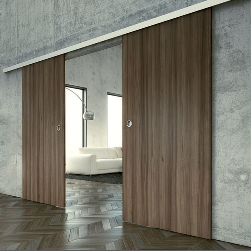 Hafele Slido D-Line11 80C Sliding Door Hardware | 176 lb Max Weight