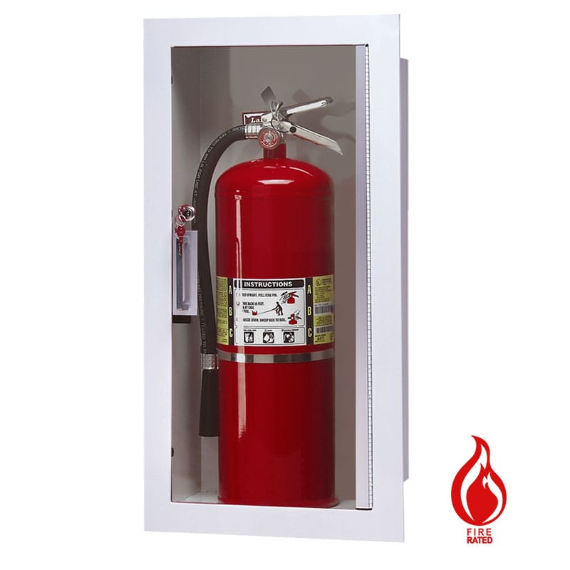 Recessed Fire Rated Extinguisher Cabinet - Larsen Gemini Series