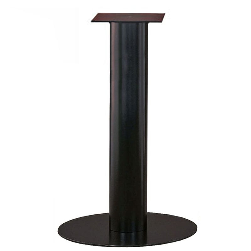 Metal Disc Pedestal Table Base with Flip Top Bracket