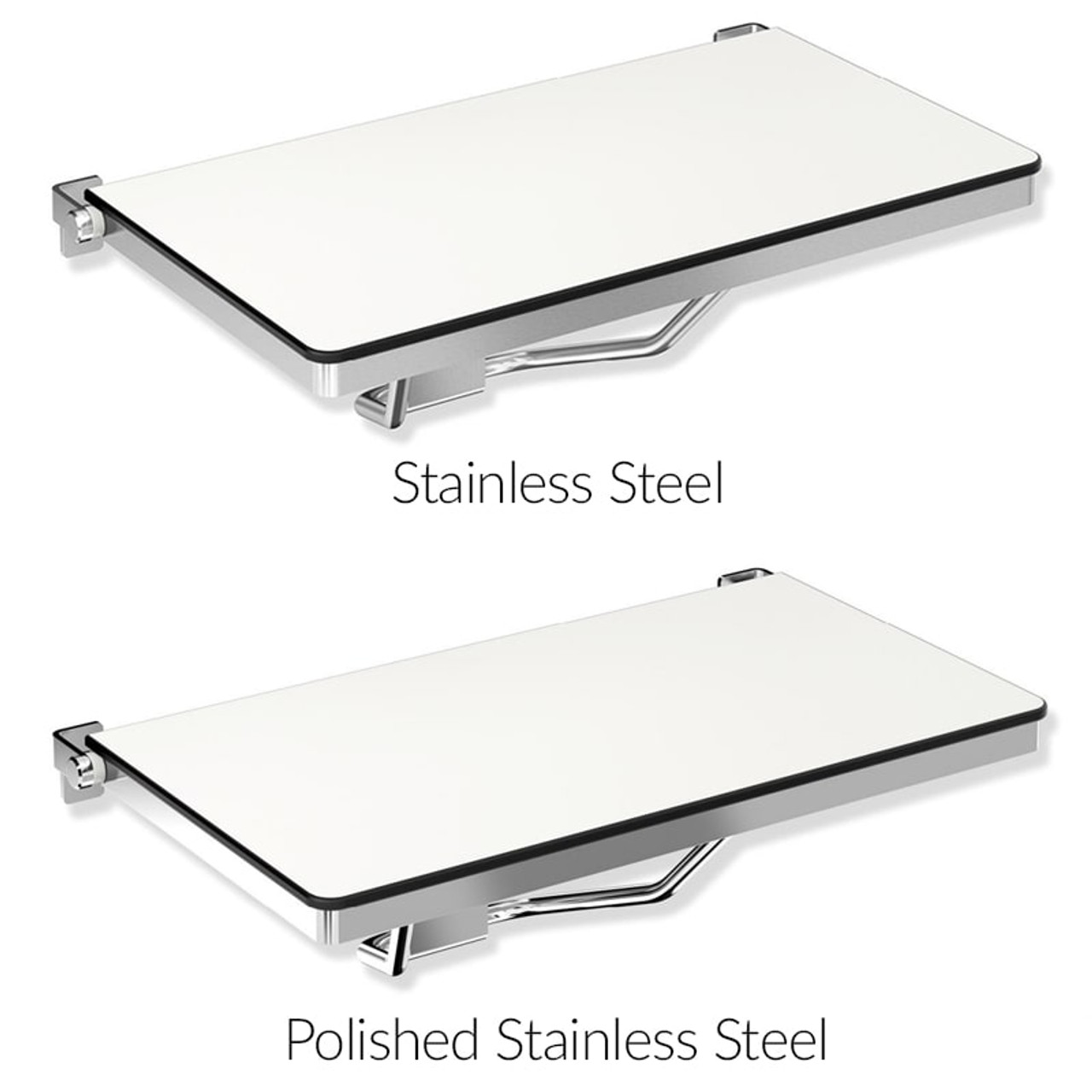 HEWI Stainless Steel Fold Up Shower Seat 26" - Series 900 - Finishes