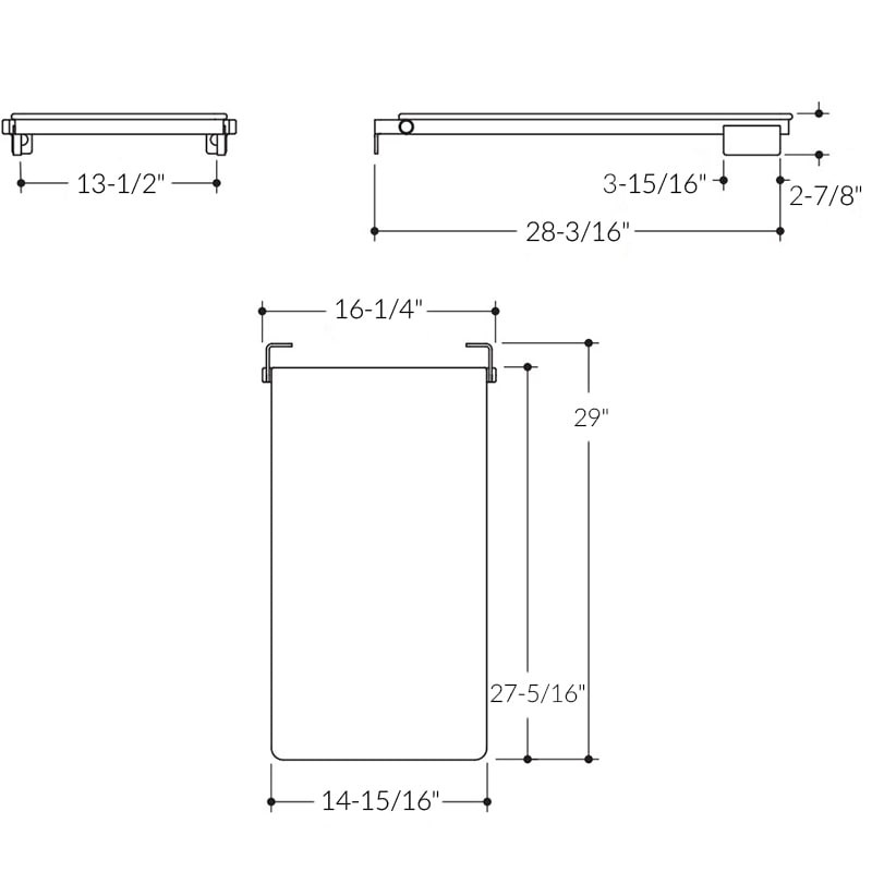 HEWI Stainless Steel Fold Up Bathtub Seat 29" - Series 900 - Spec Sheet
