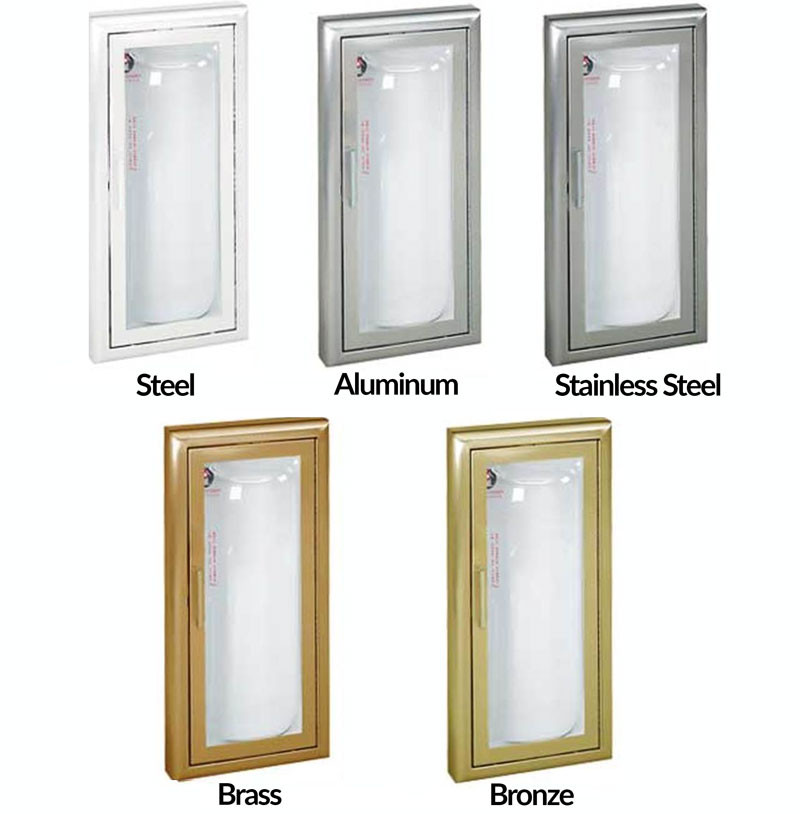 【feu　購入不可】 Semi-Recessed Fire Rated Extinguisher Cabinet - Clear Vu JL Industries