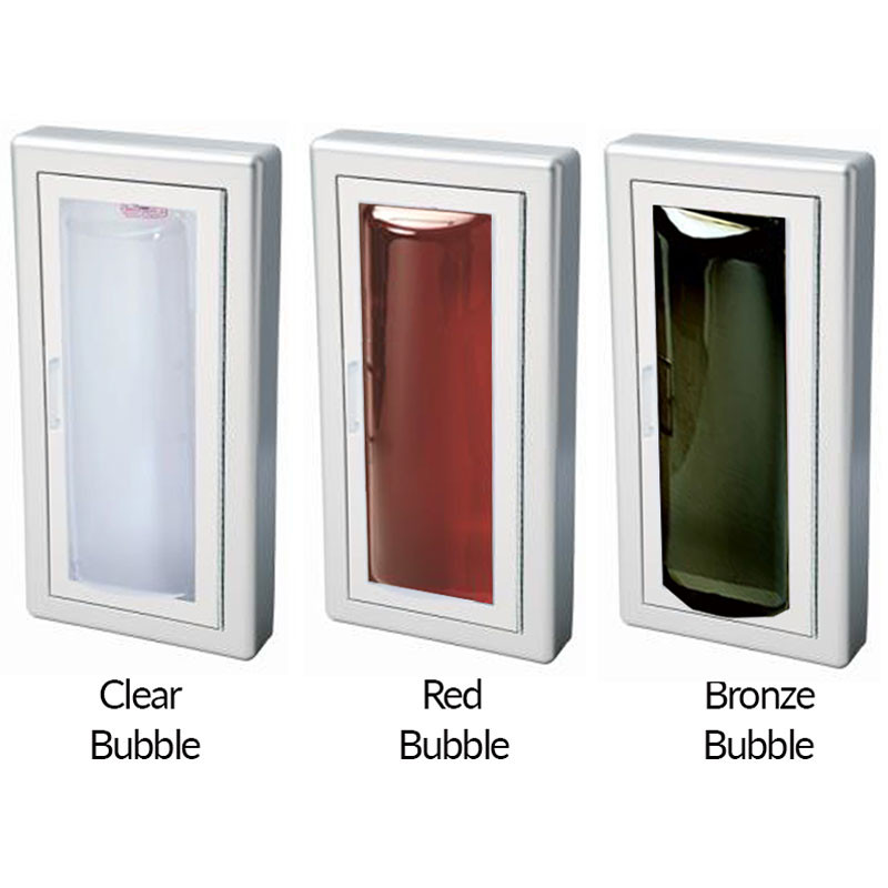 Semi-Recessed Fire Rated Extinguisher Cabinet - Clear Vu JL Industries