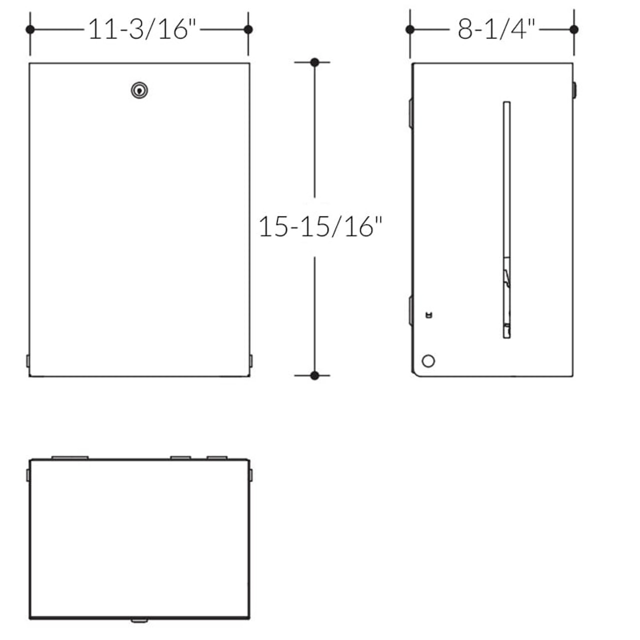 HEWI Sensoric Automatic Stainless Steel Paper Towel Dispenser - Series 900 - Spec Sheet