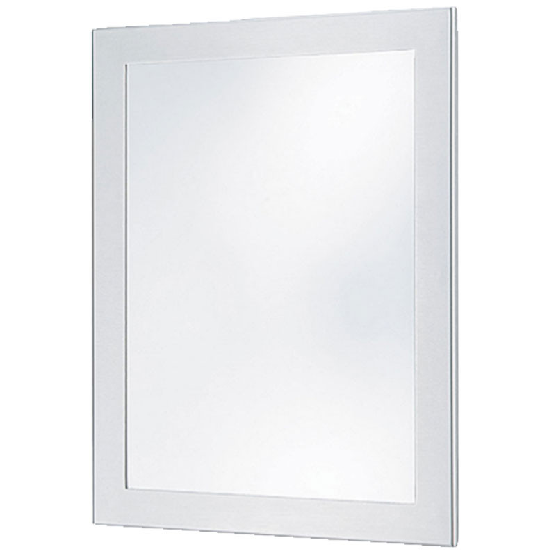 Bradley Framed Security Mirror - Polished 430 Stainless Steel - Chase Mounted
