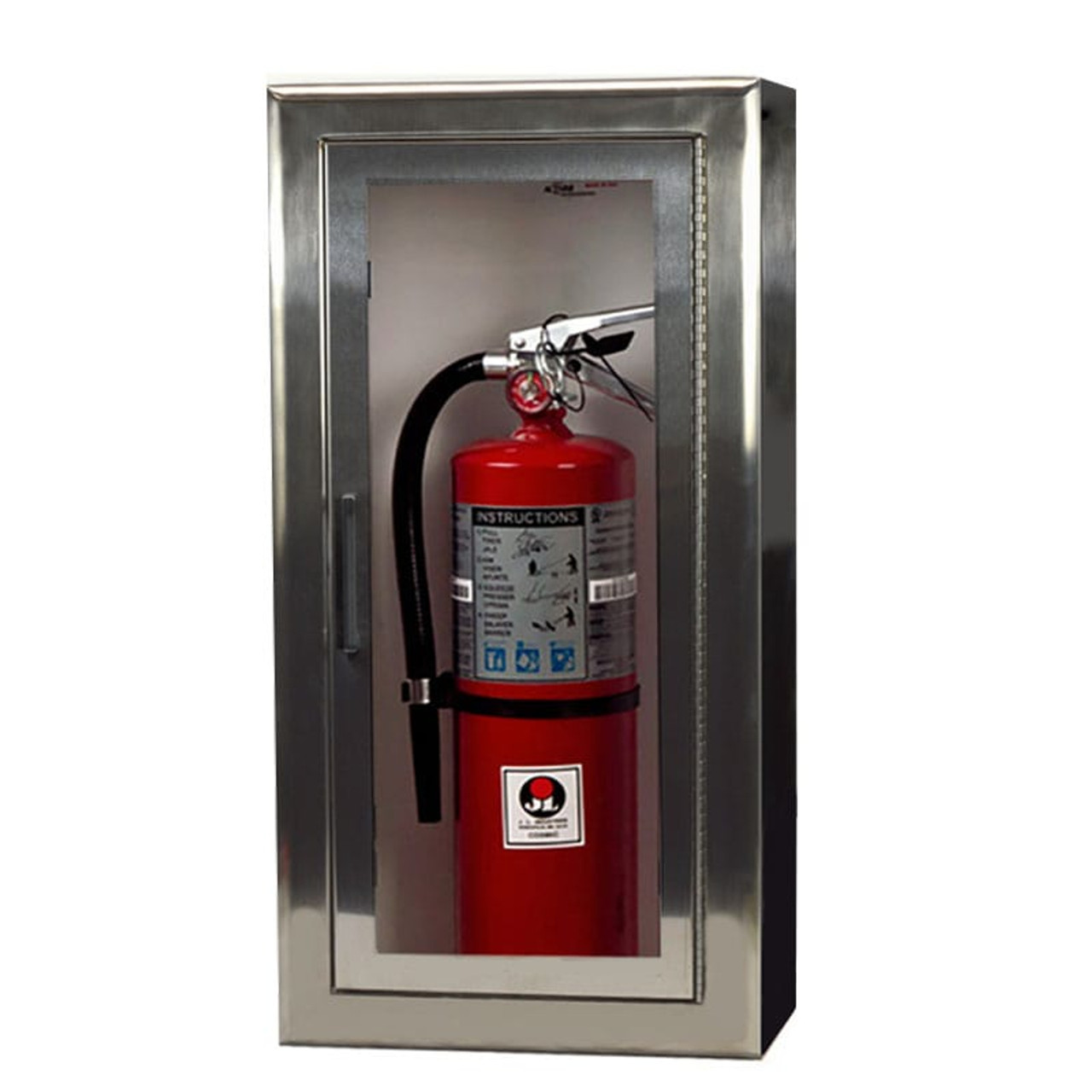 Surface Mount Stainless Steel Fire Extinguisher Cabinet
