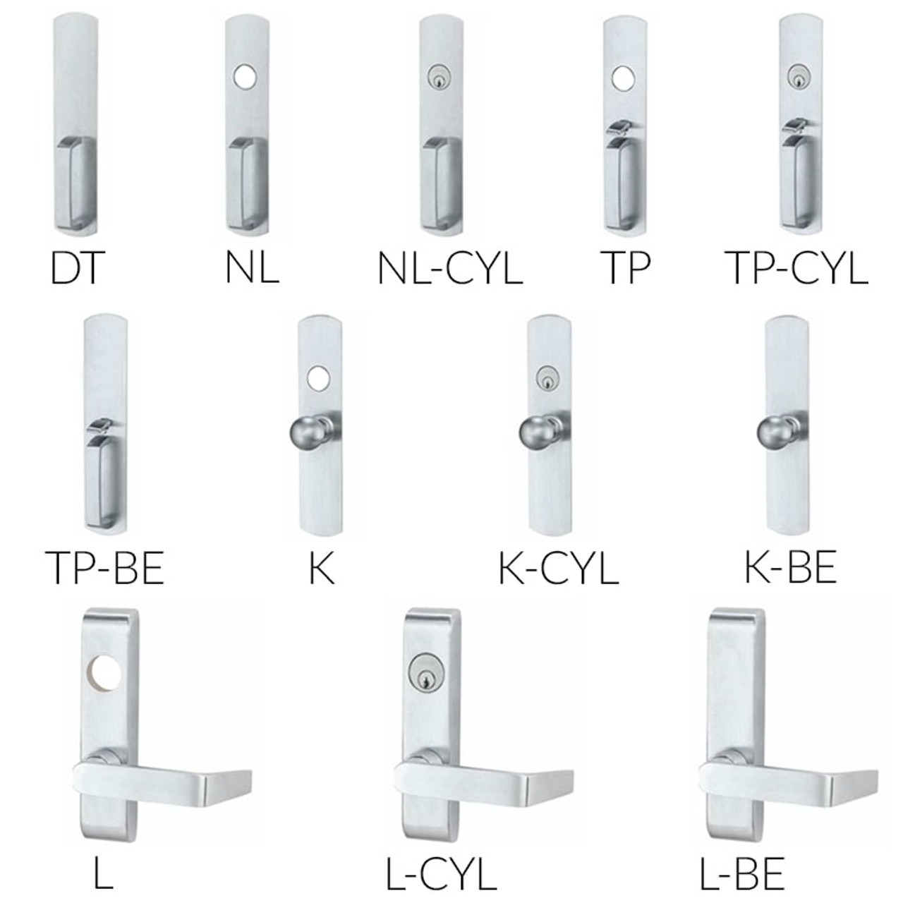 Von Duprin 98/99 Series Mortise Lock Exit Device - Fire Rated - Function and Trim