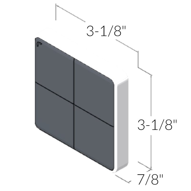 Loox5 LED Connect Mesh Wall Mount Push-Button Bluetooth Light Switch