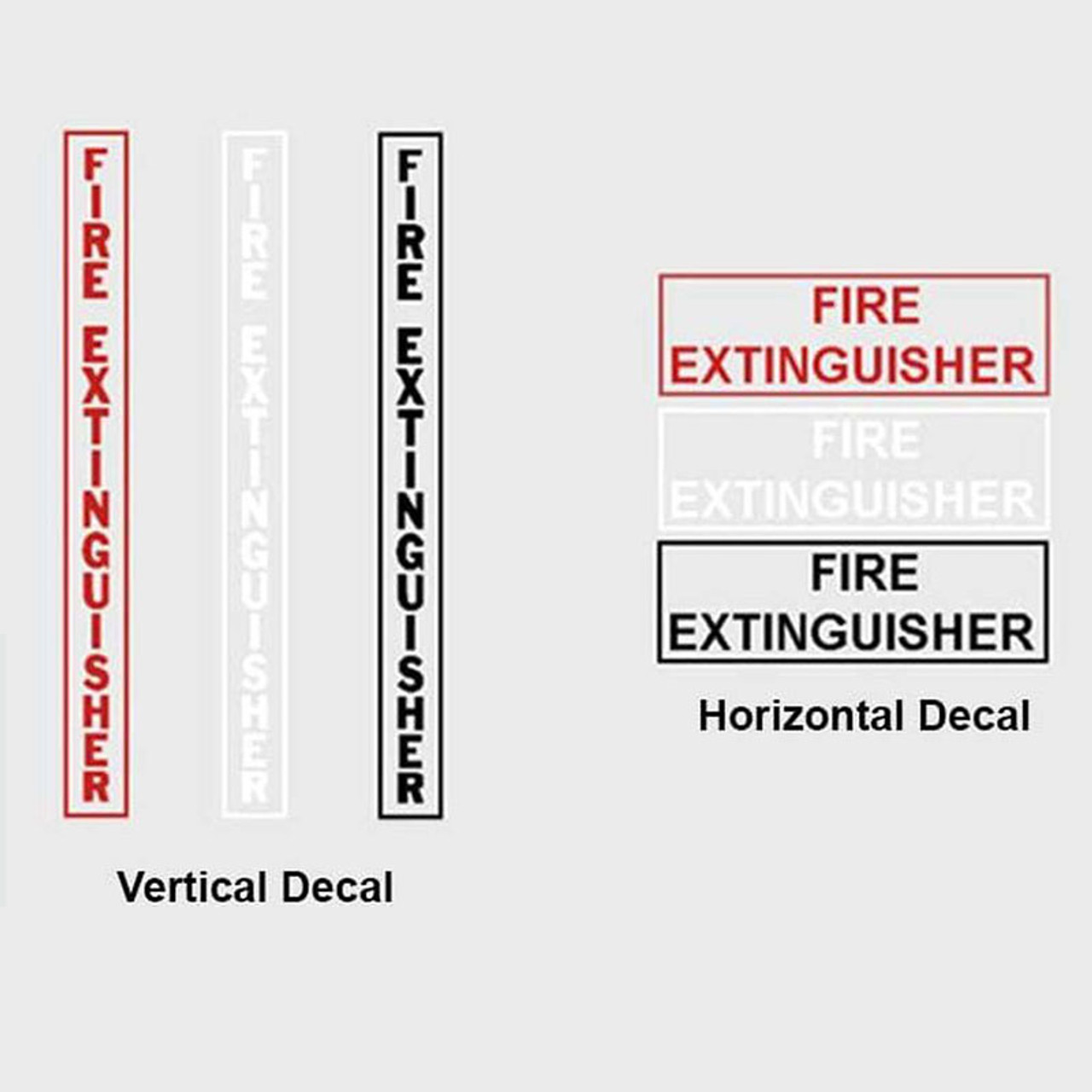 Semi-Recessed Fire Rated Extinguisher Cabinet - Cavalier JL Industries - Lettering