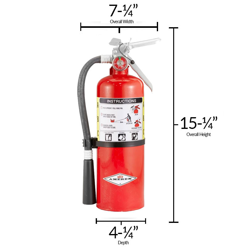 Dry Chemical 5lb Fire Extinguisher - Multi Purpose - Amerex