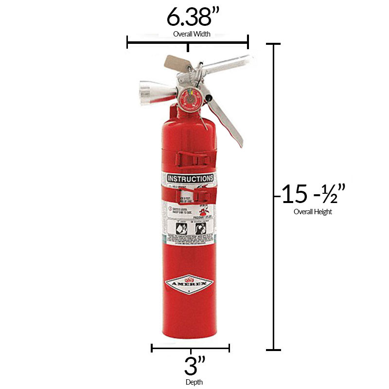 Halotron I 2.5lb Fire Extinguisher - Multi-Purpose - Amerex