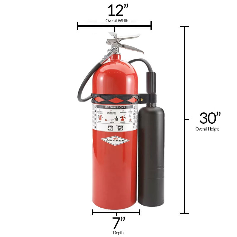 Carbon Dioxide (CO2) 15lb Fire Extinguisher - Class BC - Amerex