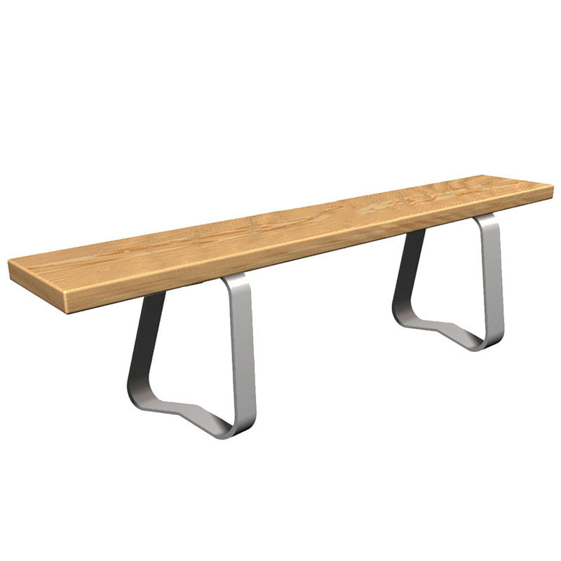ASI Stainless Steel Trapezoid Locker Room Bench Pedestal
