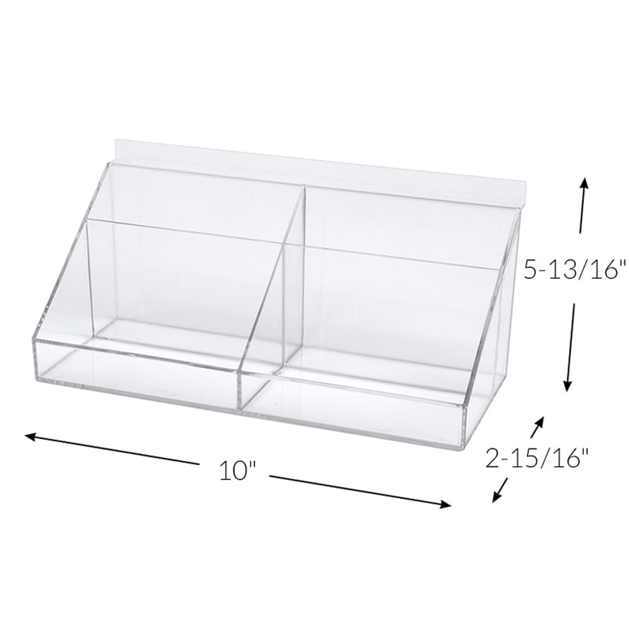 Crystal Series Plastic Nik Nak Tray - HandiWALL Slatwall System - Spec Sheet