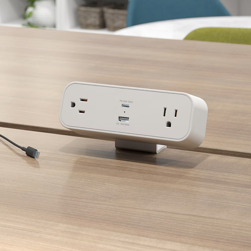 Dekko Harbor Clamp Mount Charging Hub - 2 Power, 1 USB, 1 USB-C