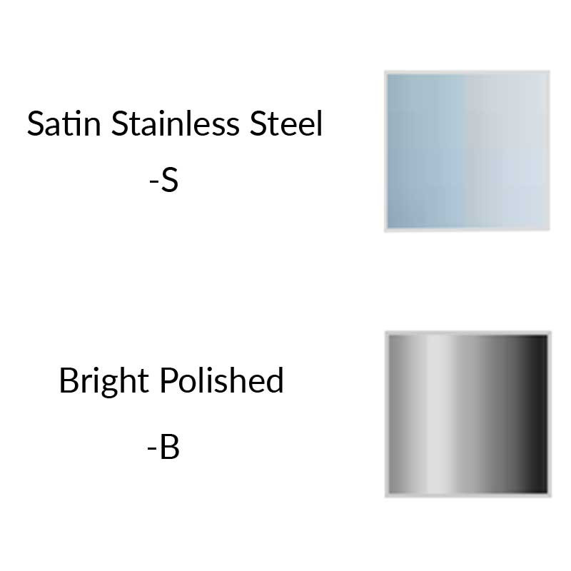 ASI Surface Mount Stainless Steel Towel Shelf 7309 - Finish