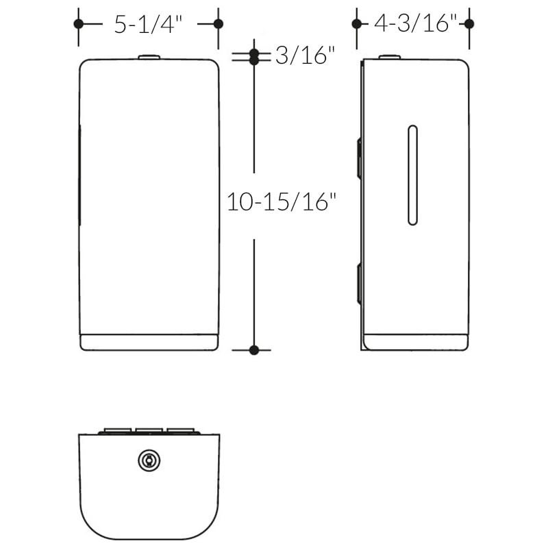 Sensoric Automatic Nylon Foam Soap Dispenser - Spec Sheet