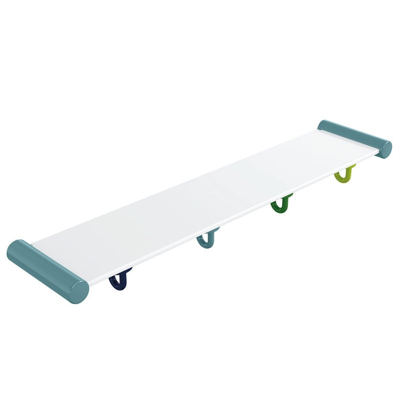 HEWI Nylon Wall Mounted Shelf with Single Hooks - 800.03.403 - Default