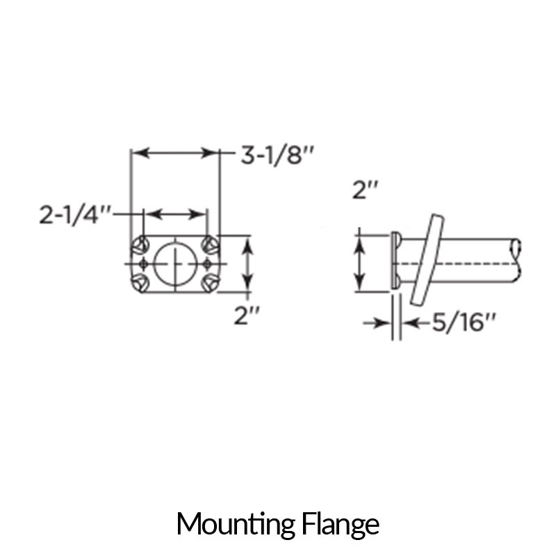 Bobrick Stainless Steel 18"W X 33"H Water Fountain Grab Bar - 1.5" Dia - Flanges
