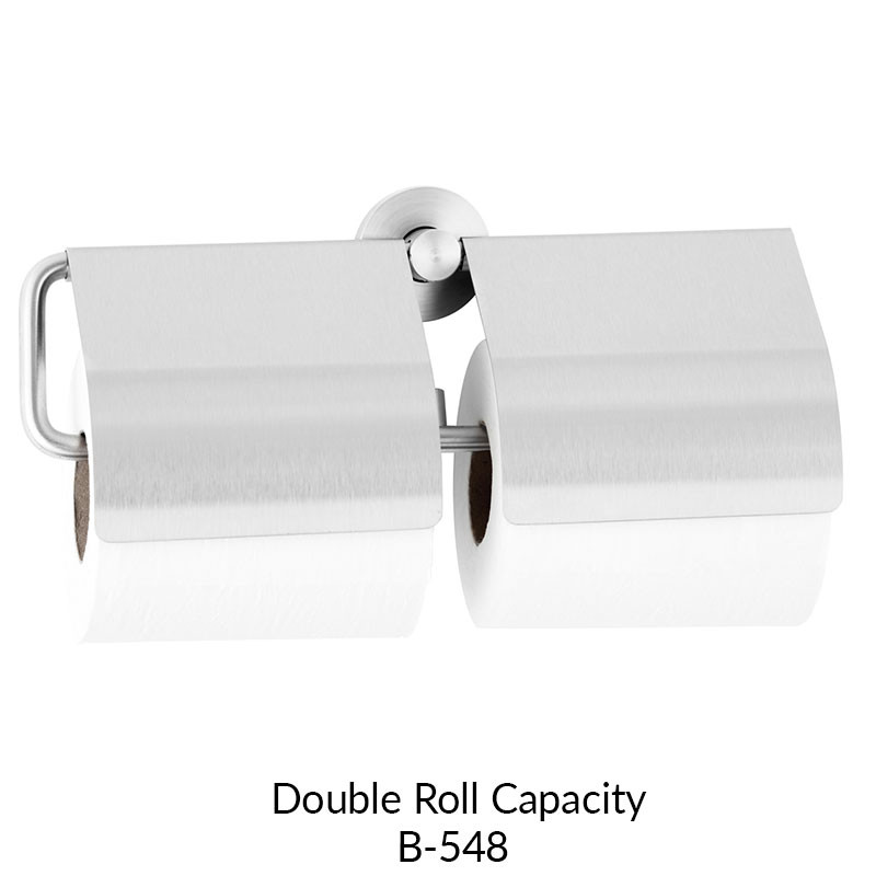 Bobrick Surface Mount Hooded Toilet Tissue Dispenser - Cubicle Collection - B-548