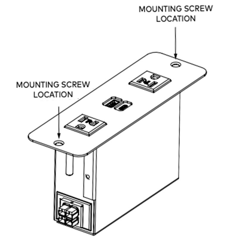 Cove DaisyLink - Screw Mounted (1 to 4 Power with Active USB Ports) - Image