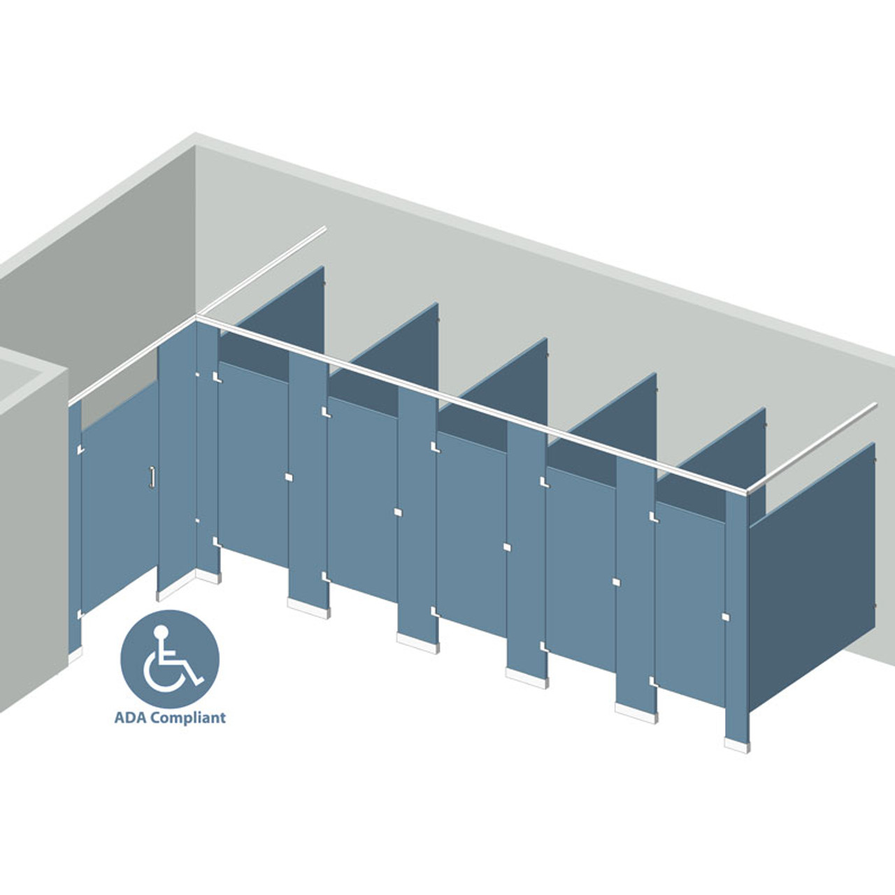 All Partitions: Bathroom Stall Partitions & Toilet Stalls for Restrooms -  Fast Partitions