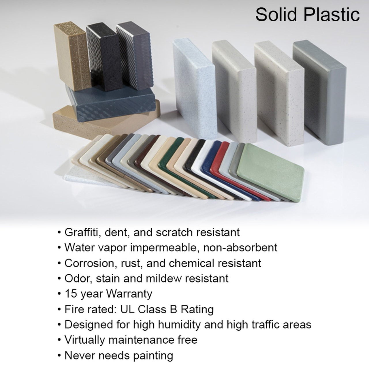 Shower Compartment - In Corner - Right Hand - 2Stall Solid Plastic