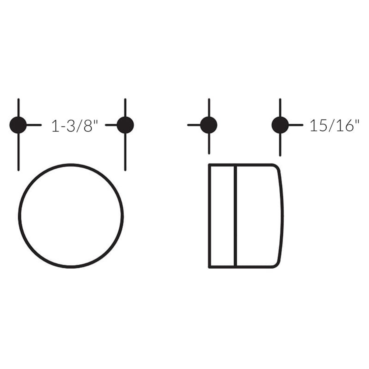 HEWI Nylon Wall Mount Door Stop - Series 111 - Spec Sheet