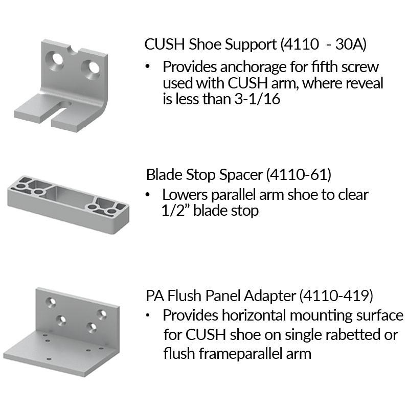 LCN 4110 Series Parallel Arm (Push Side) Mounting Door Closer (4110)