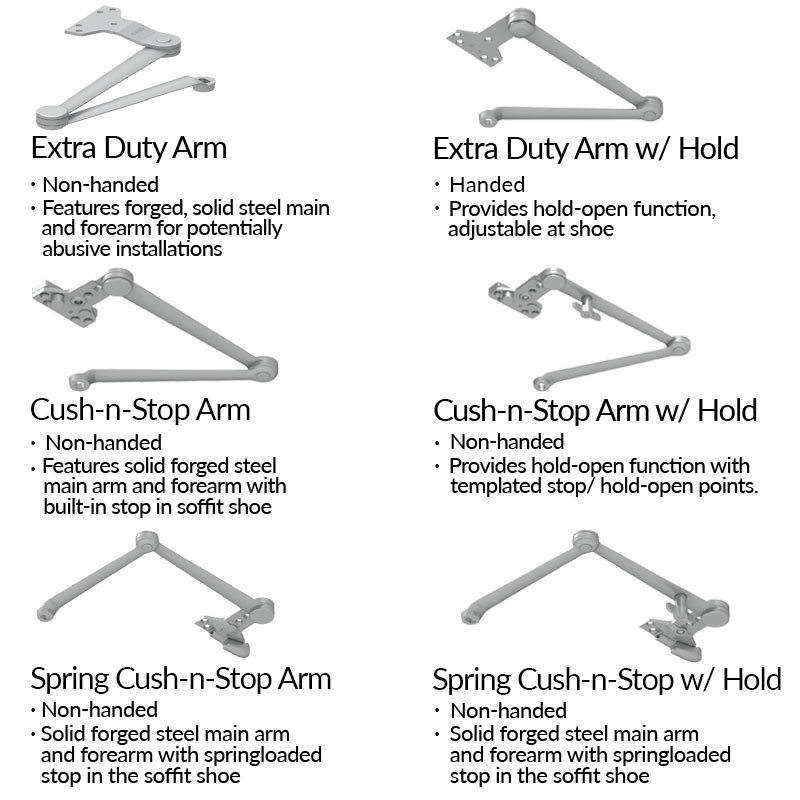 LCN 4110 Series Parallel Arm (Push Side) Mounting Door Closer (4110)