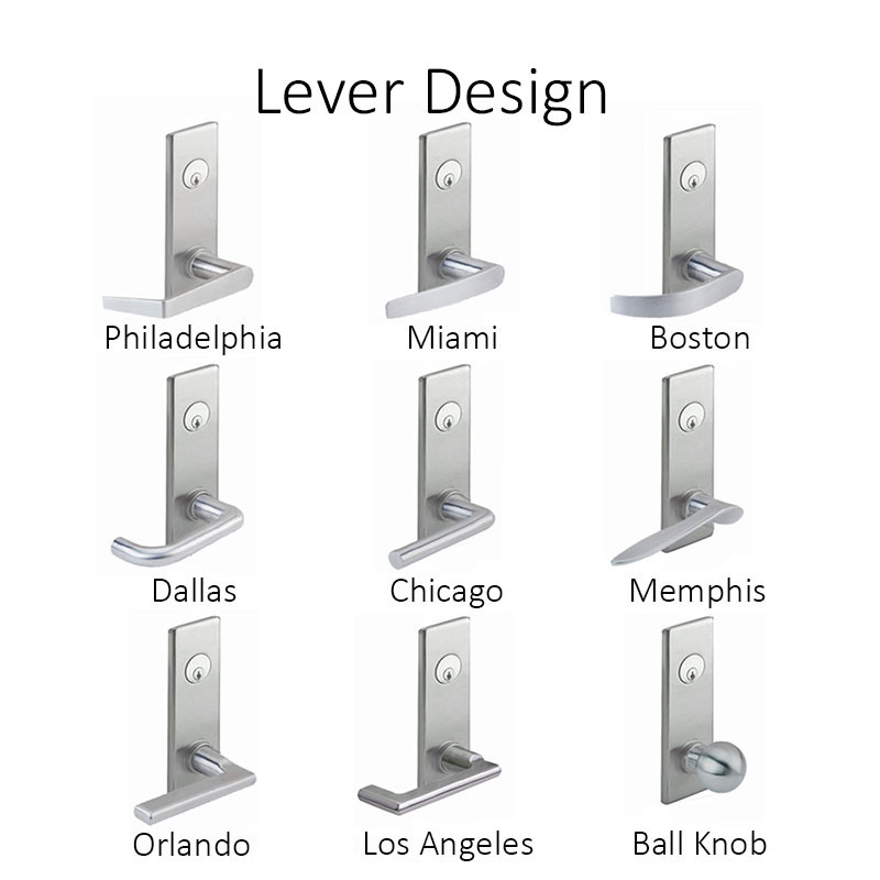 PDQ MR J Series Heavy Duty Mortise Door Lever Grade 1 | ANSI Tested