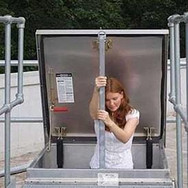 Click here to shop for Roof Hatch Safety Railing