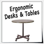 Rolling Metal Table Legs for Ergonomic Desks