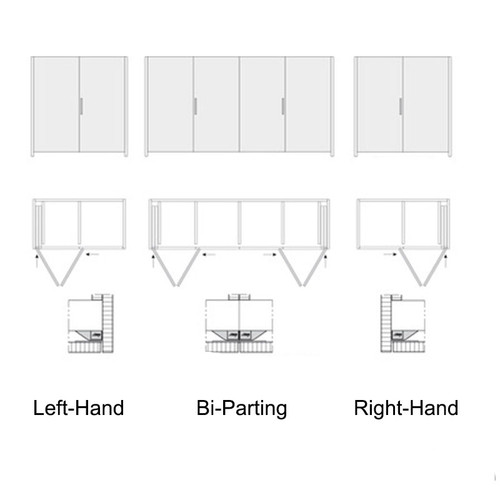 Hawa Folding Concepta 25 Pivot Sliding Wood Door Hardware Kit 25866