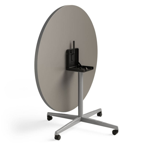 Metal X-Base Table Pedestal with Flip Top Bracket
