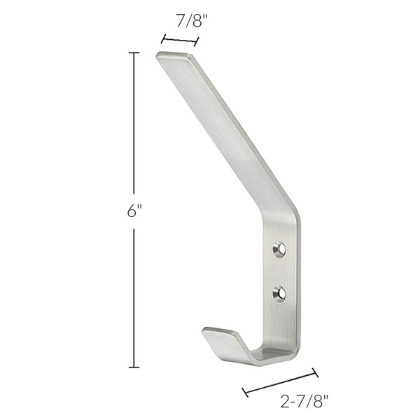 Hafele America Coat Hook in Stainless Steel Finish