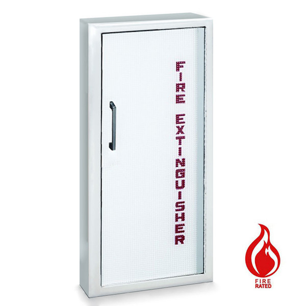 Semi-Recessed Fire Rated Extinguisher Cabinet - Clear Vu JL Industries