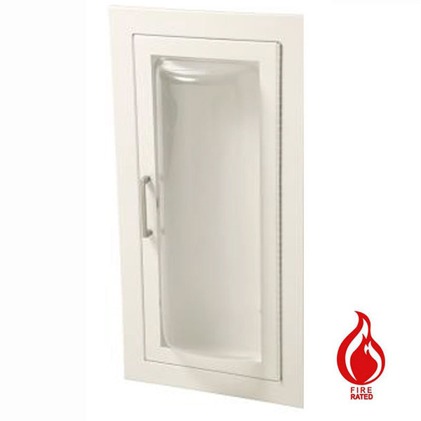 Semi-Recessed Fire Rated Extinguisher Cabinet - Clear Vu JL Industries