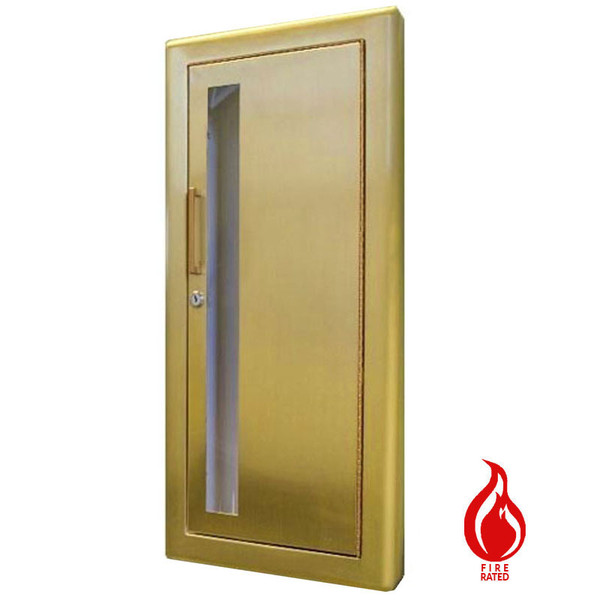 Semi-Recessed Fire Rated Extinguisher Cabinet - Clear Vu JL Industries