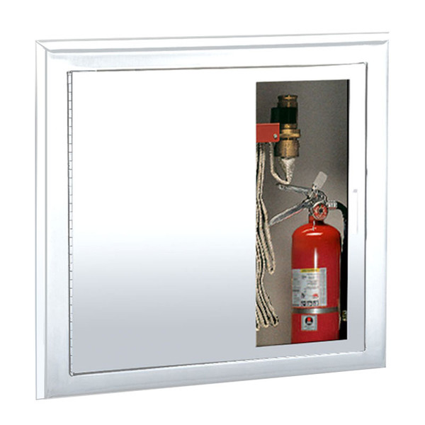 Surface Mount Stainless Steel Fire Extinguisher and Hose Cabinet