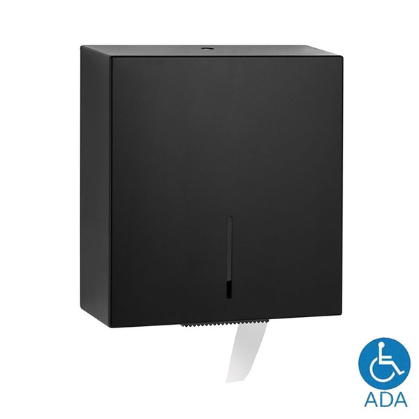 Bobrick Surface Mounted Matte Black Jumbo Toilet Tissue Roll Holder - Fino Collection