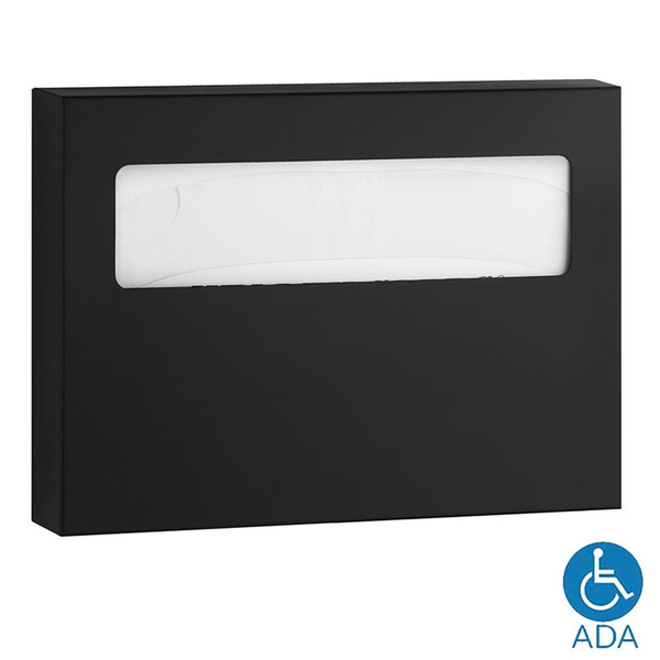 Bobrick Surface Mount Matte Black Toilet Seat Cover Dispenser B-221.MBLK - Classic Series