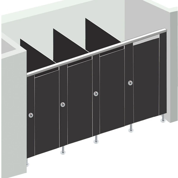 Alpaco Collection Toilet Partitions - 4 Stalls Between Wall Right Hand