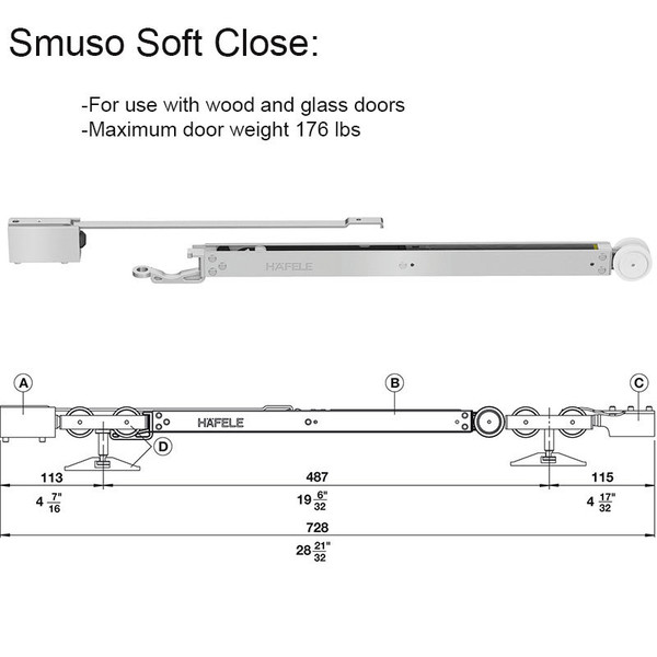 Hawa Junior 80/B Sliding Wood Door Kit 11704 Easy to Install