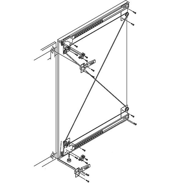 Hafele RP 42 Pivot Pocket Door Hardware Door Slide System Set